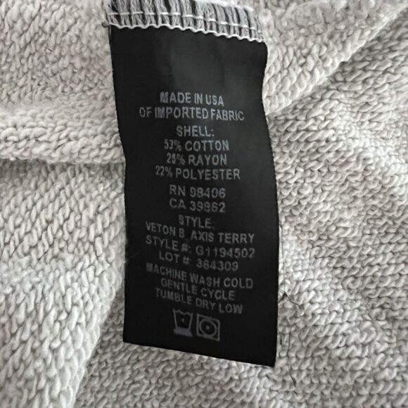 Theory Shirt Mens XL Grey Crew Sweatshirt Veton B Axis Terry Neutral Minimalist - Picture 6 of 6